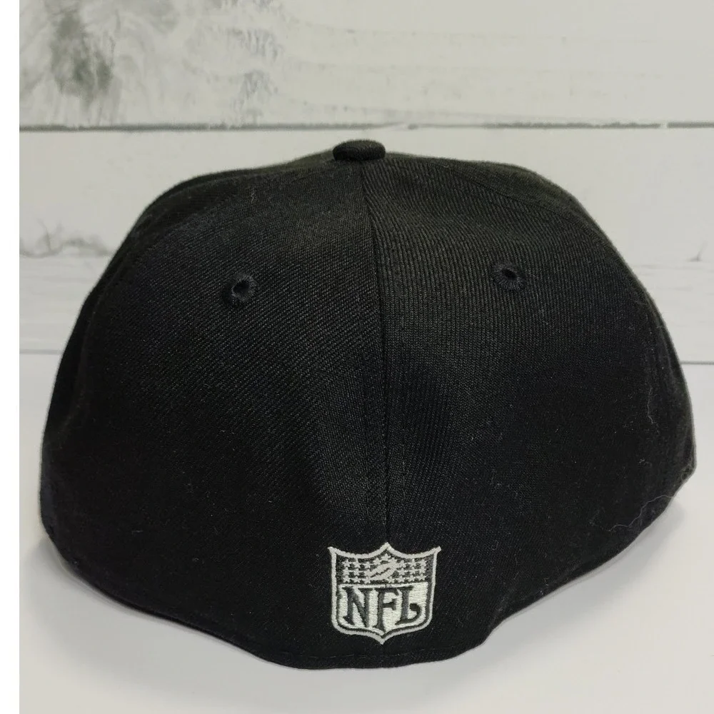 New Era 59FIFTY Tampa Bay Buccaneers Bucco Bruce Fitted Hat 7 3/8 Black NFL Cap